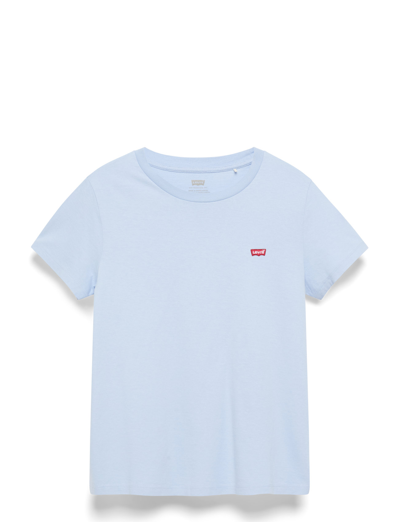 LEVI'S Perfect Tee Chambray Blau Cott Blau - M - Damen