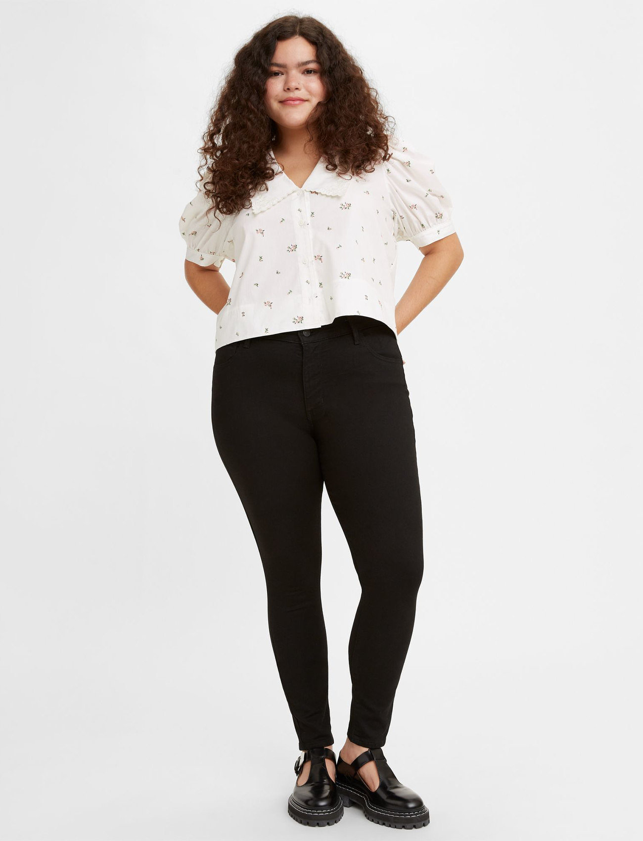 Plus size black outlet levi jeans