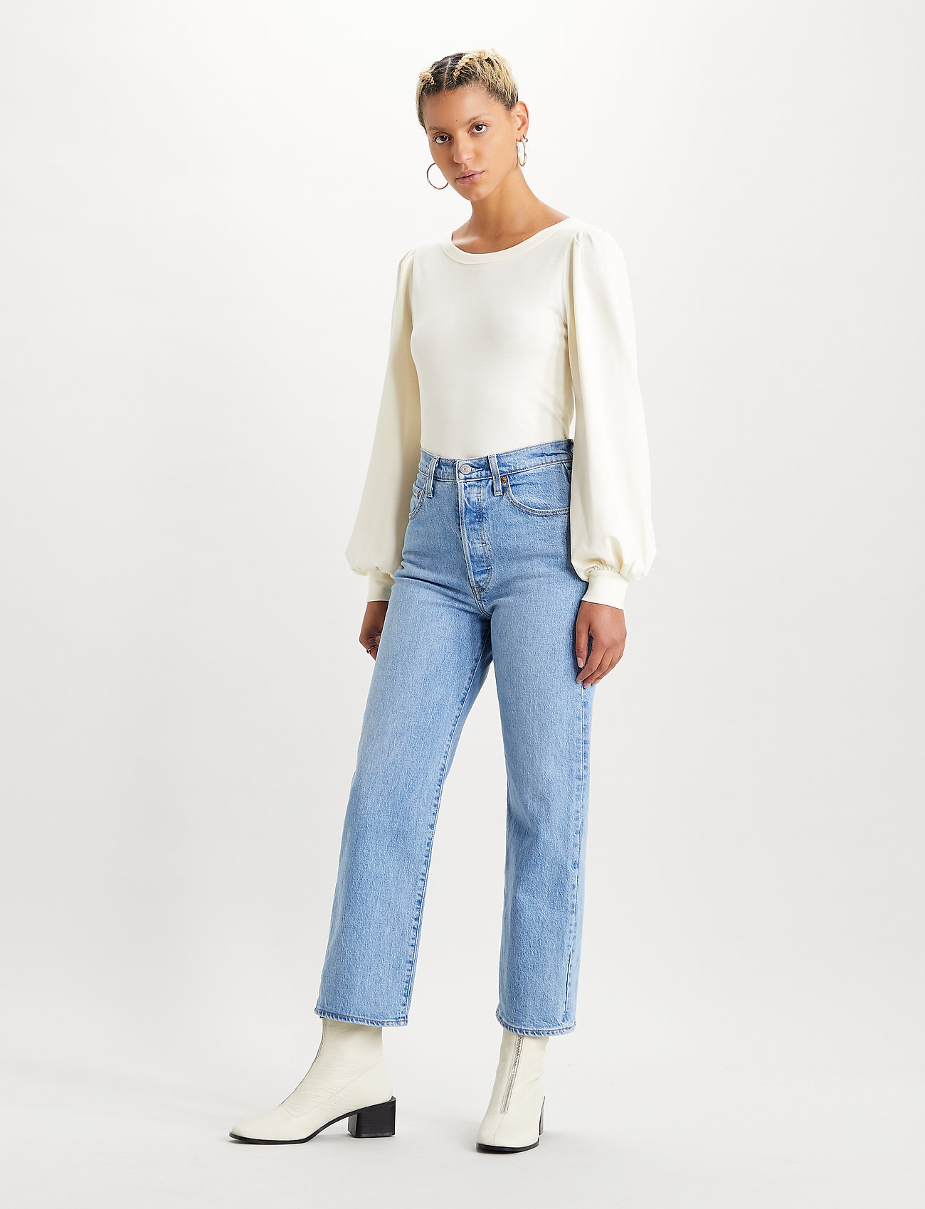 levi ribcage straight jeans long