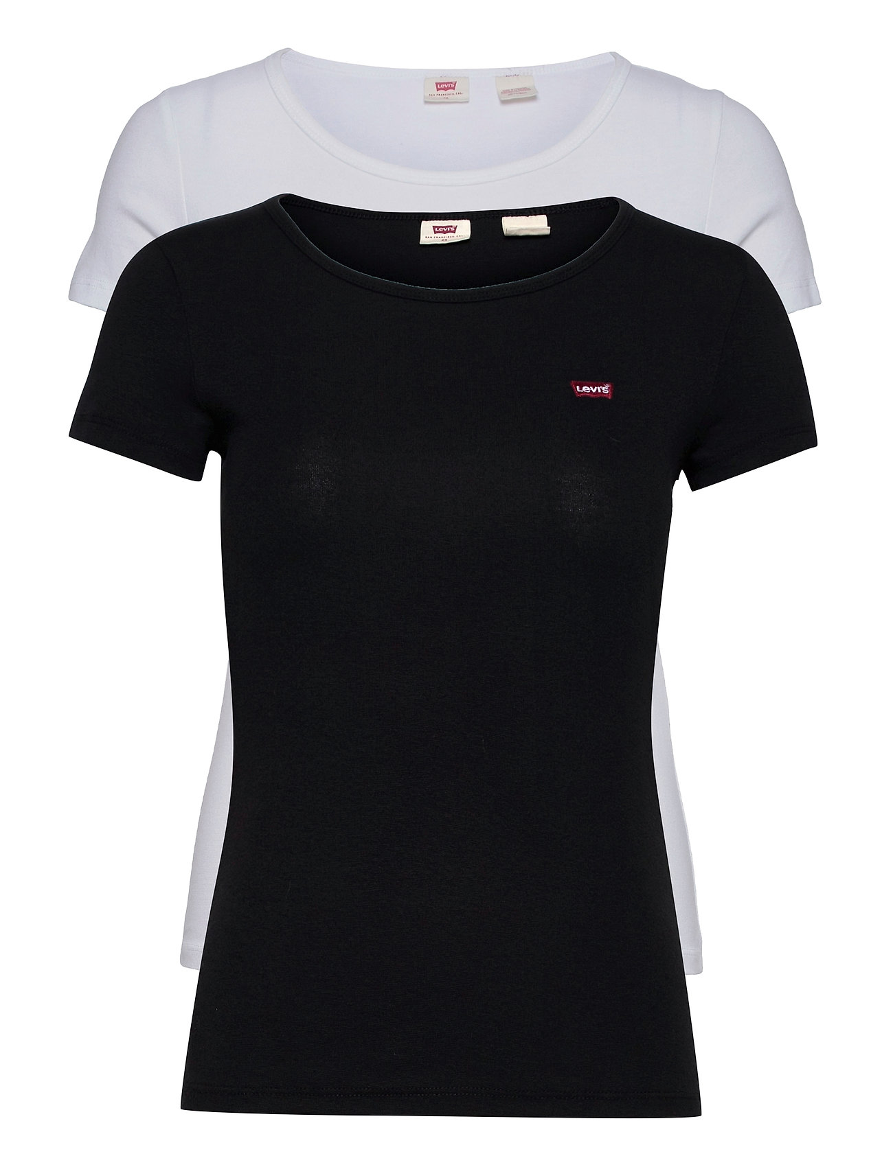 LEVI'S 2Pack Crewneck Tee 2 Pack Tee Schwarz - L - Damen
