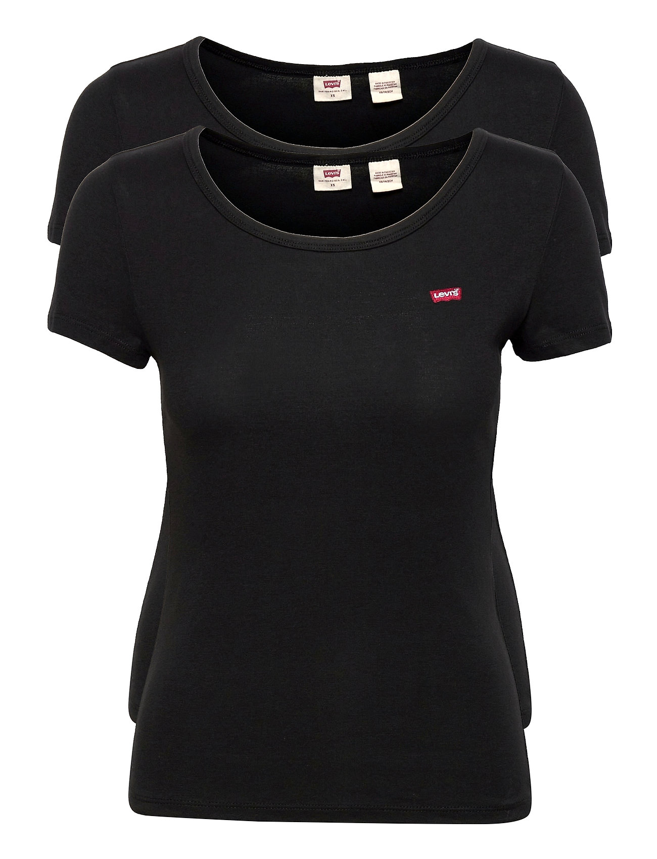 LEVI'S 2Pack Crewneck Tee Neutrals Schwarz - L - Damen