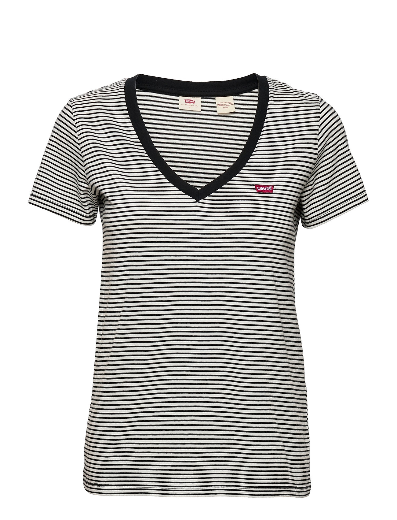 Perfect Vneck Annalise Stripe T-shirts & Tops Short-sleeved Musta LEVI´S Women