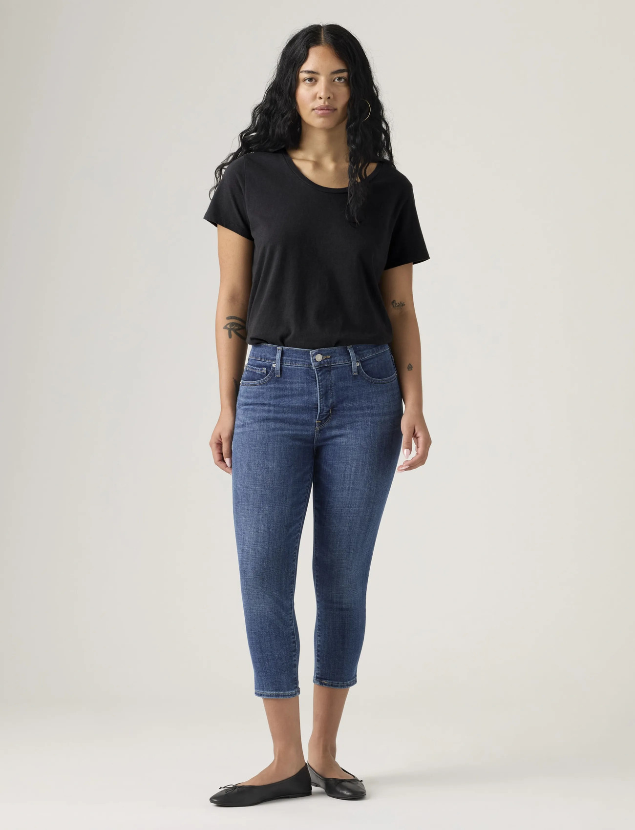 Levi's 311 Shaping Skn Capri 22 Lapis, 28, Blue, Jeans > Skinny, Dame