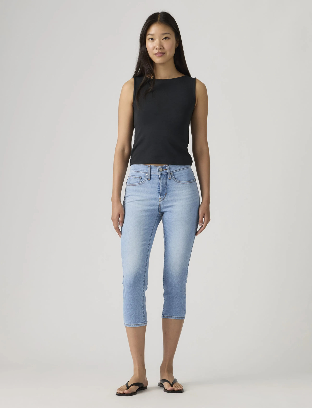Levi's 311 Shaping Skn Capri 22 Up An, 25, Blue, Jeans > Skinny, Dame