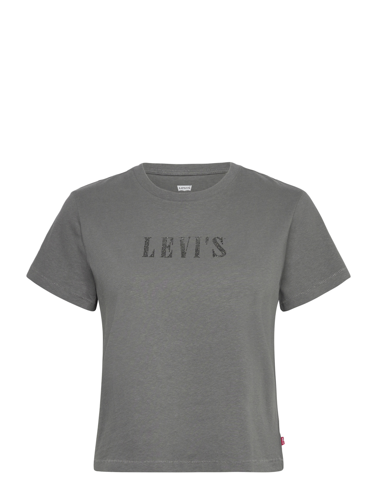 LEVI'S Graphic Klassisch Tee Rhinestone Grau - L - Damen