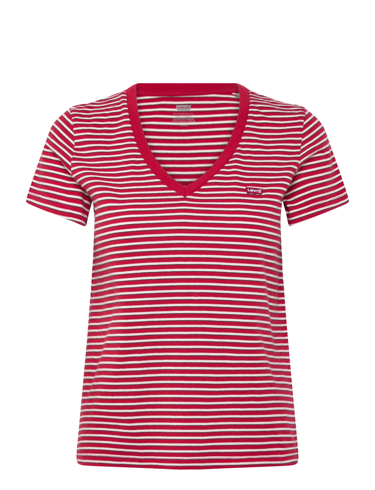 LEVI'S Lse_Perfect Vneck Indigo Strip Rot - M - Damen