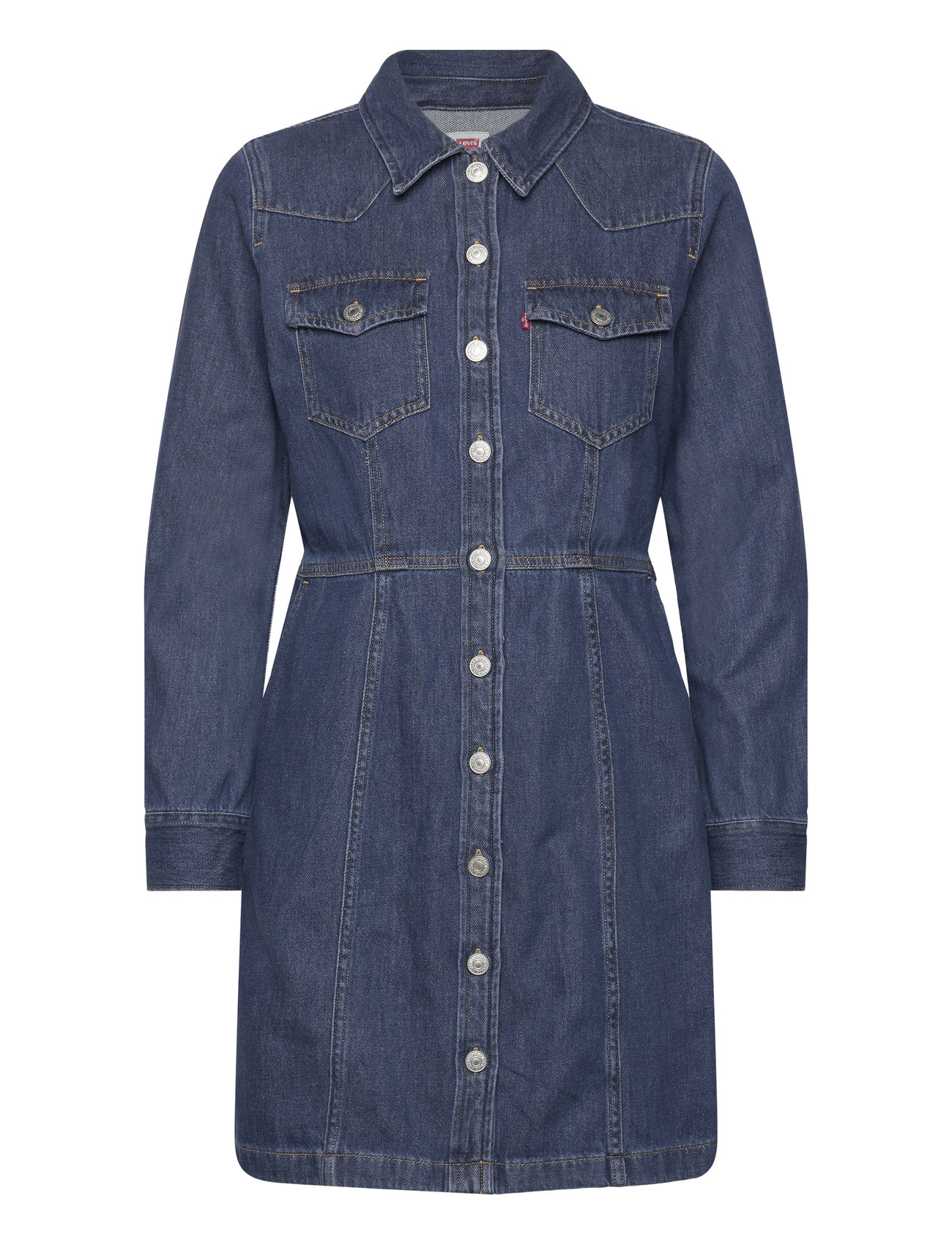 Flynn Western Core Dress A New Kort Klänning Blue LEVI´S Women