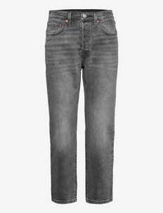 501 CROP Z0623 GRAY WORN IN - tapered jeans - greys