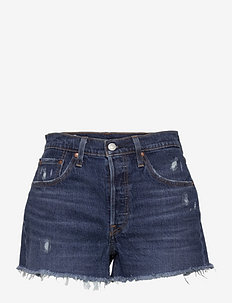 501 ORIGINAL SHORT SALSA DESTI - jeansshorts - dark indigo - worn in