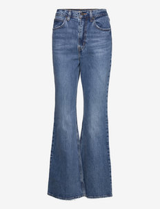 70S HIGH FLARE SONOMA STEP - utsvängda jeans - dark indigo - worn in
