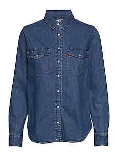 Levi's | Bluser & Skjorter | Stort utvalg av de seneste The Ultimate Bf Shirt Annette (Blues) (489.30 kr) LEVI´S