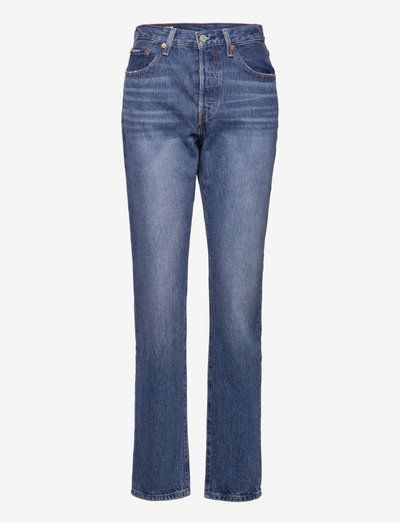 501 JEANS FOR WOMEN Z1847 MEDI - slim jeans - med indigo - worn in