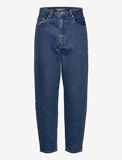 HIGH LOOSE TAPER HOLD MY PURSE - boyfriend jeans - med indigo - flat finish