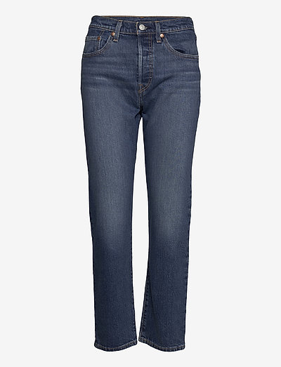 501 CROP SALSA CHARLESTON OUTL - straight jeans - dark indigo - worn in