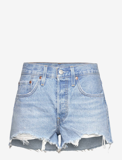 501 ORIGINAL SHORT OJAI LUXOR - short en jeans - light indigo - worn in