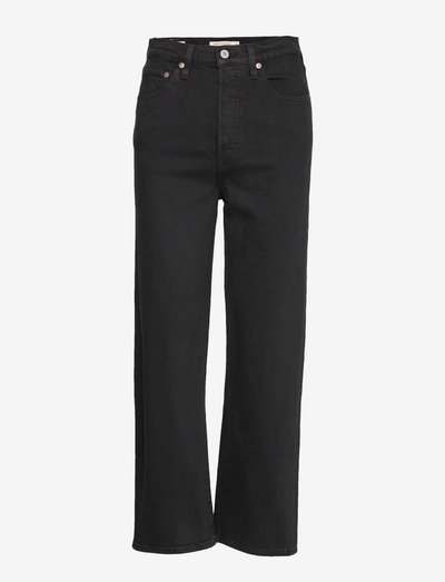 RIBCAGE STRAIGHT ANKLE BLACK S - raka jeans - blacks
