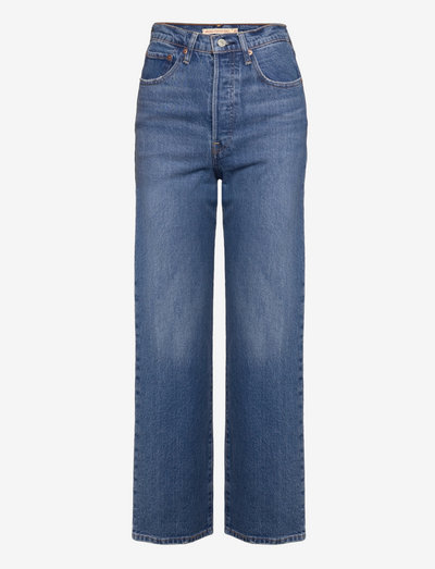 ribcage straight ankle jeans light indigo