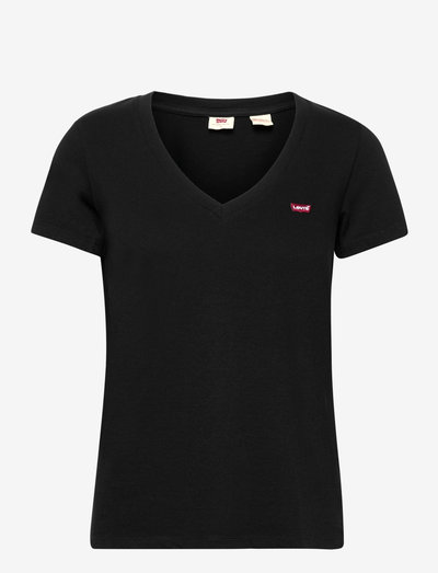 PERFECT VNECK CAVIAR COTTON - t-shirts - blacks