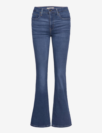 726 HR FLARE Z2288 MEDIUM INDI - flared jeans - med indigo - worn in