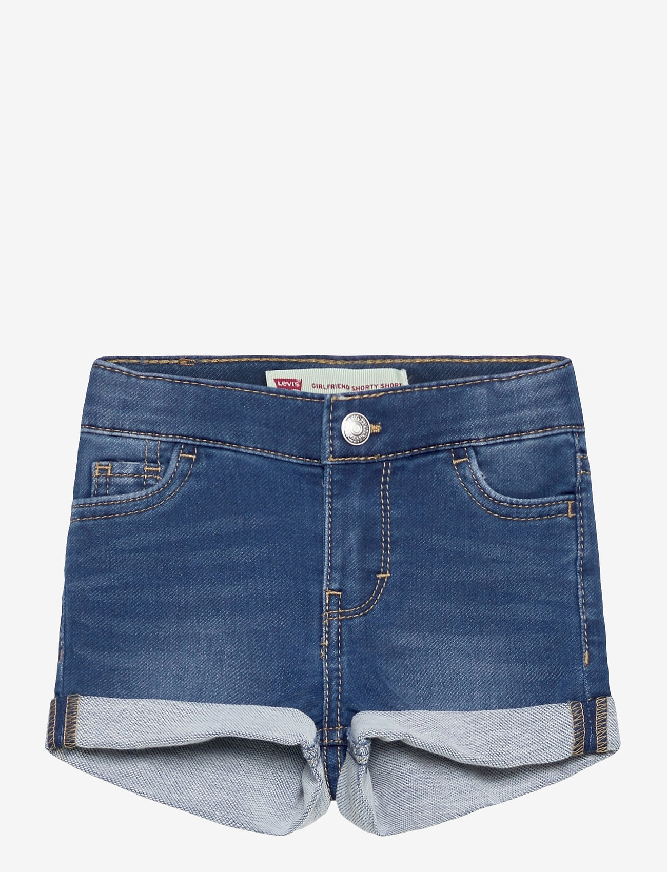 roll up denim shorts