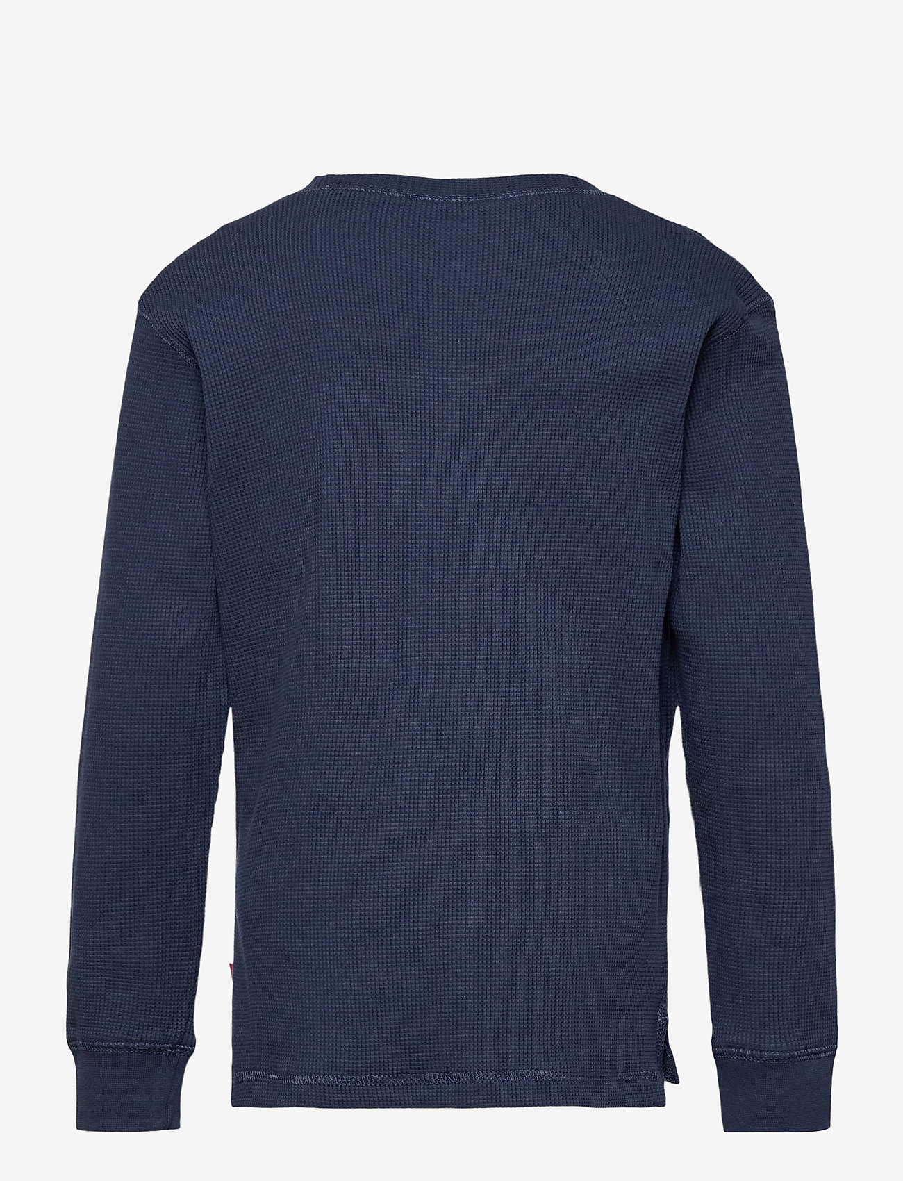 blue thermal shirt