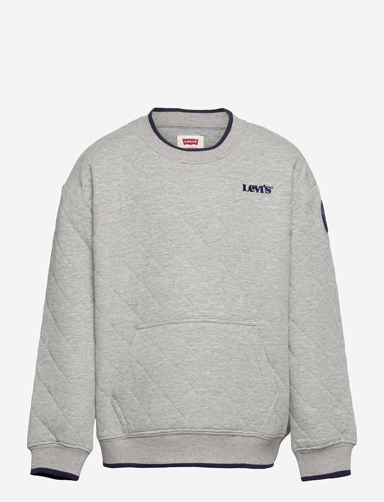quilted crewneck