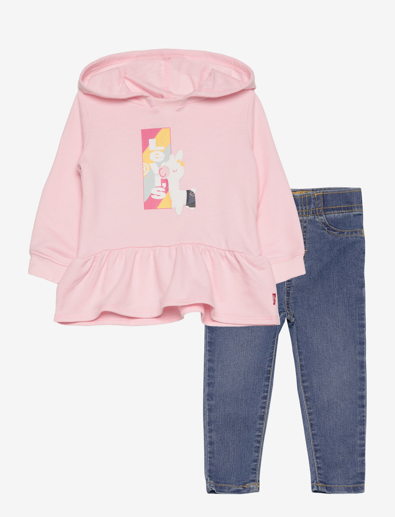 Levi's Lvg Peplum Hoodie W Jeans Set 