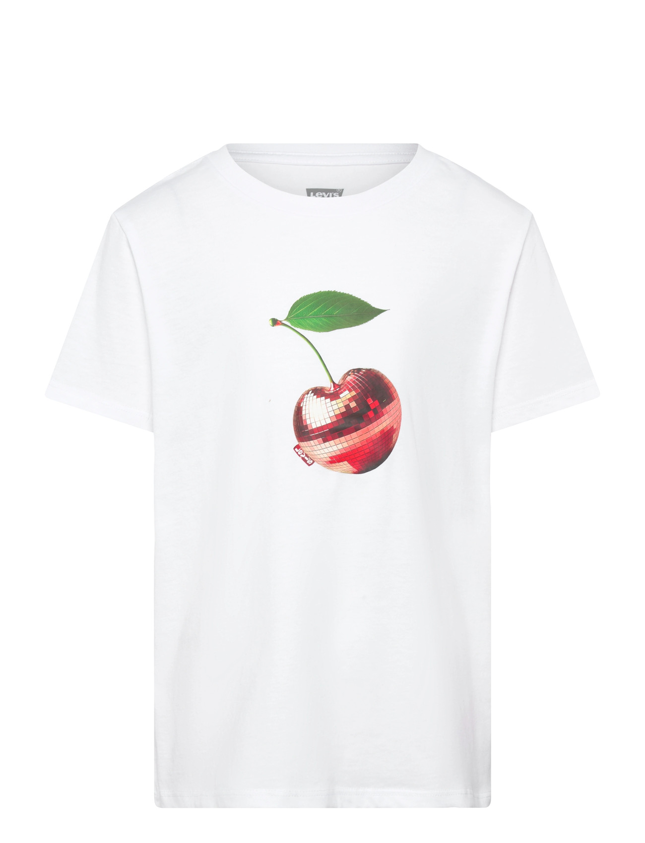 Levi's Levi's Disco Cherry Tee, 158, White, T-Shirts > Kortærmede, Børn