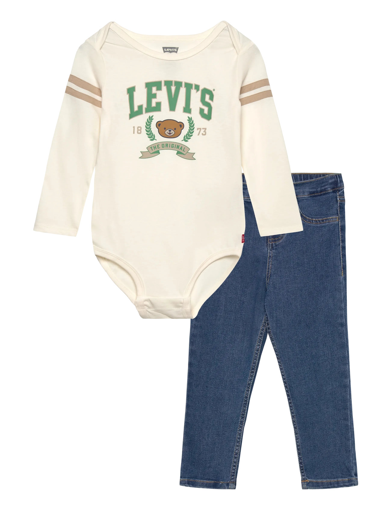 LEVI'S Levi's Football Bodysuit Und Jeans 2-Piece Set Patterned - 92