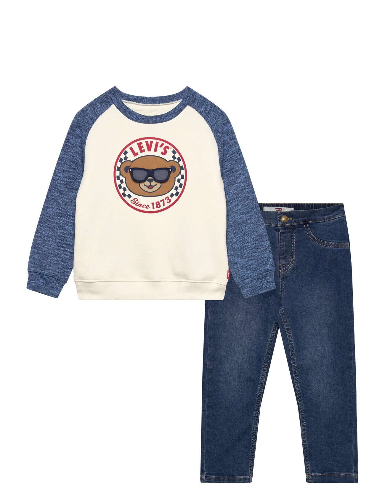 LEVI'S Levi's Moto Crewneck Und Jeans 2-Piece Set Navy - 68