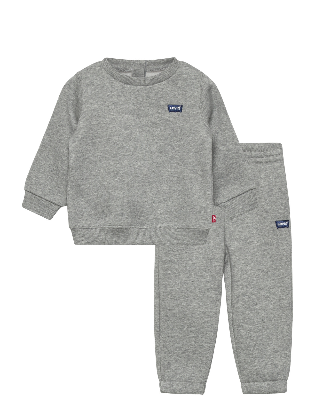 Levi's Levi's Core Batwing Crewneck And Jogger Pants 2-Piece Set, 68, Grey, Sweatshirts & Hættetrøjer > Sweatshirts, Børn