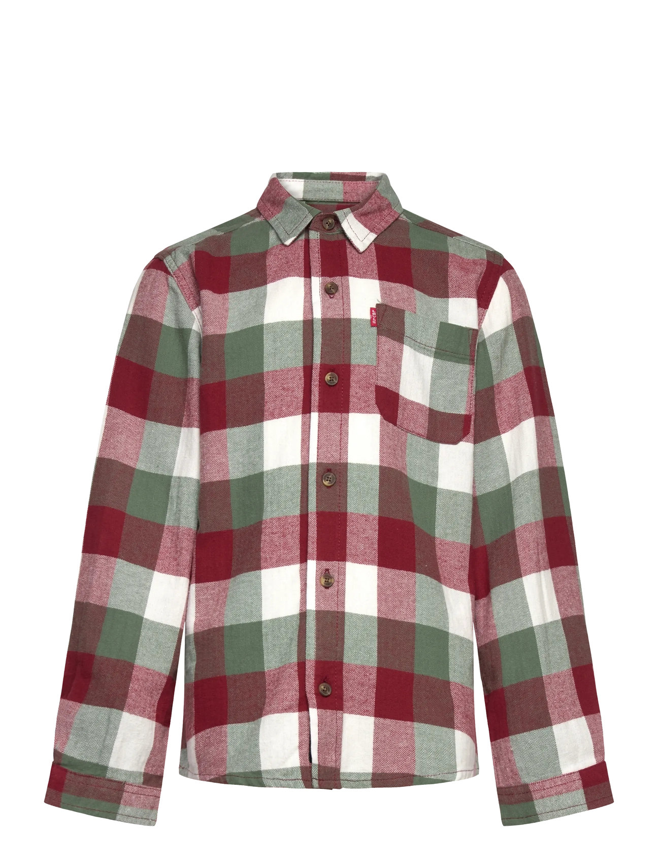 LEVI'S Levi's Buffalo Checkered Flanner Shirt Rot - 128 - Kinder