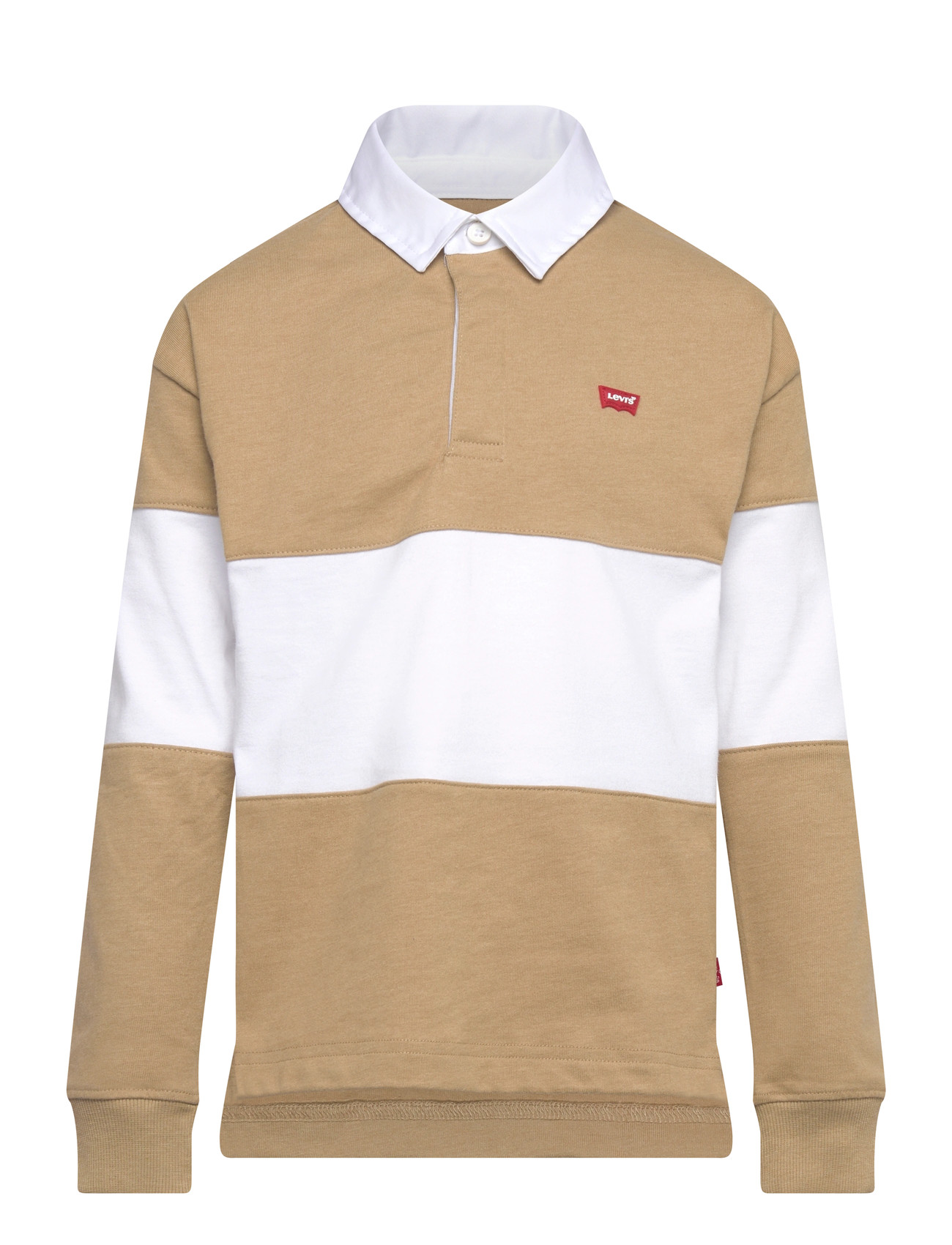 Levi's Levi's Timeless Rugby Polo, 128, Beige, Polo Skjorter > Langærmede Polo Shirts, Børn