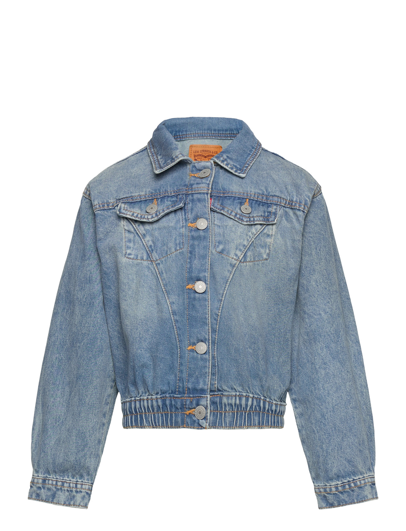 Levi's Over D Scrunchie Waist Trucker Jacket Outerwear Jackets & Coats Denim & Corduroy Blue Levi's