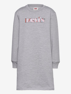 LVG LS FLEECE DRESS - pikkade varrukatega vabaaja kleidid - light grayheather