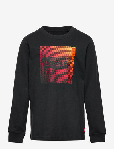 LVB L/S NEON GRADIENT LOGO TEE-SHIRT - langermede t-skjorter - black