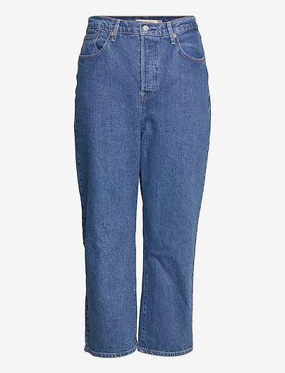 PL RIBCAGE STRAIGHT ANK JAZZ P - vida jeans - med indigo - worn in