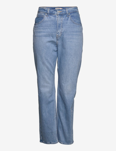 PLUS 70S HIGH STRAIGHT MARIN P - raka jeans - med indigo - worn in