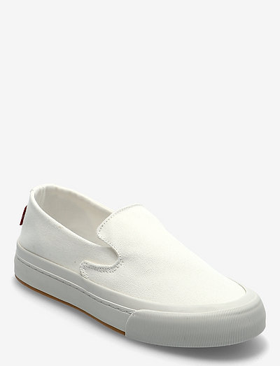 0401~Fabric Slip on sneakers with ponyskin details