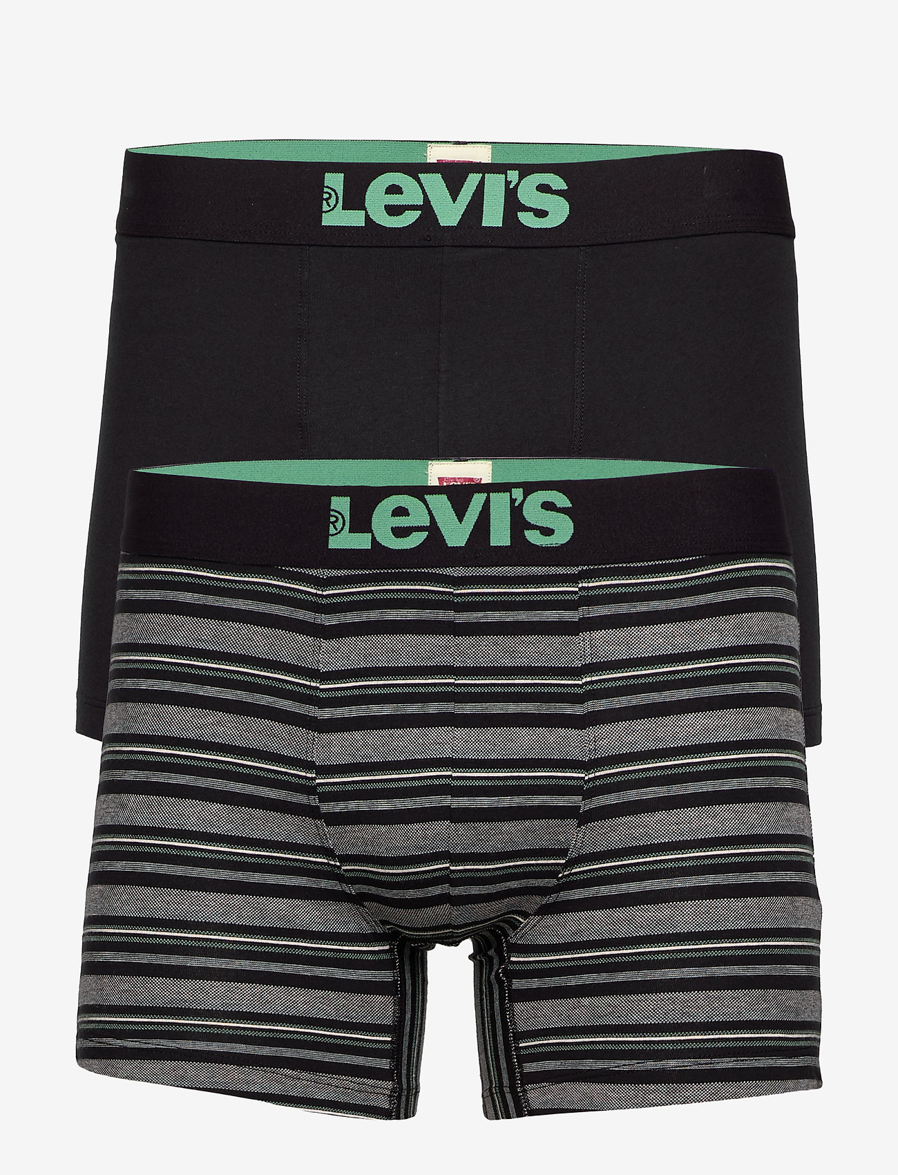 Levis Men Textured Stripe Boxer Bri (Black) (149.25 kr) Levi´s