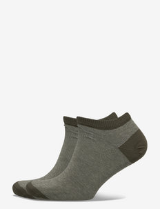 LEVIS LOW CUT LOGO MICRO STRIPE 2P - ankle socks - khaki