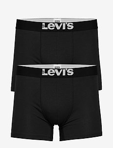 LEVIS MEN SOLID BASIC BOXER 2P - multipack underpants - jet black