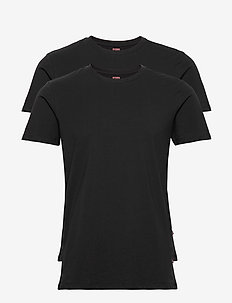LEVIS MEN SOLID CREW 2P - multipack t-shirts - jet black