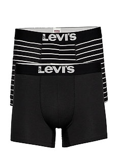 Levi/'s Men/'s Solid and Vintage Stripe Boxers Caleçon Homme 4 Pack