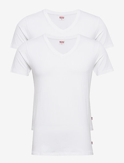 LEVIS MEN V-NECK 2P - t-kreklu multipaka - white