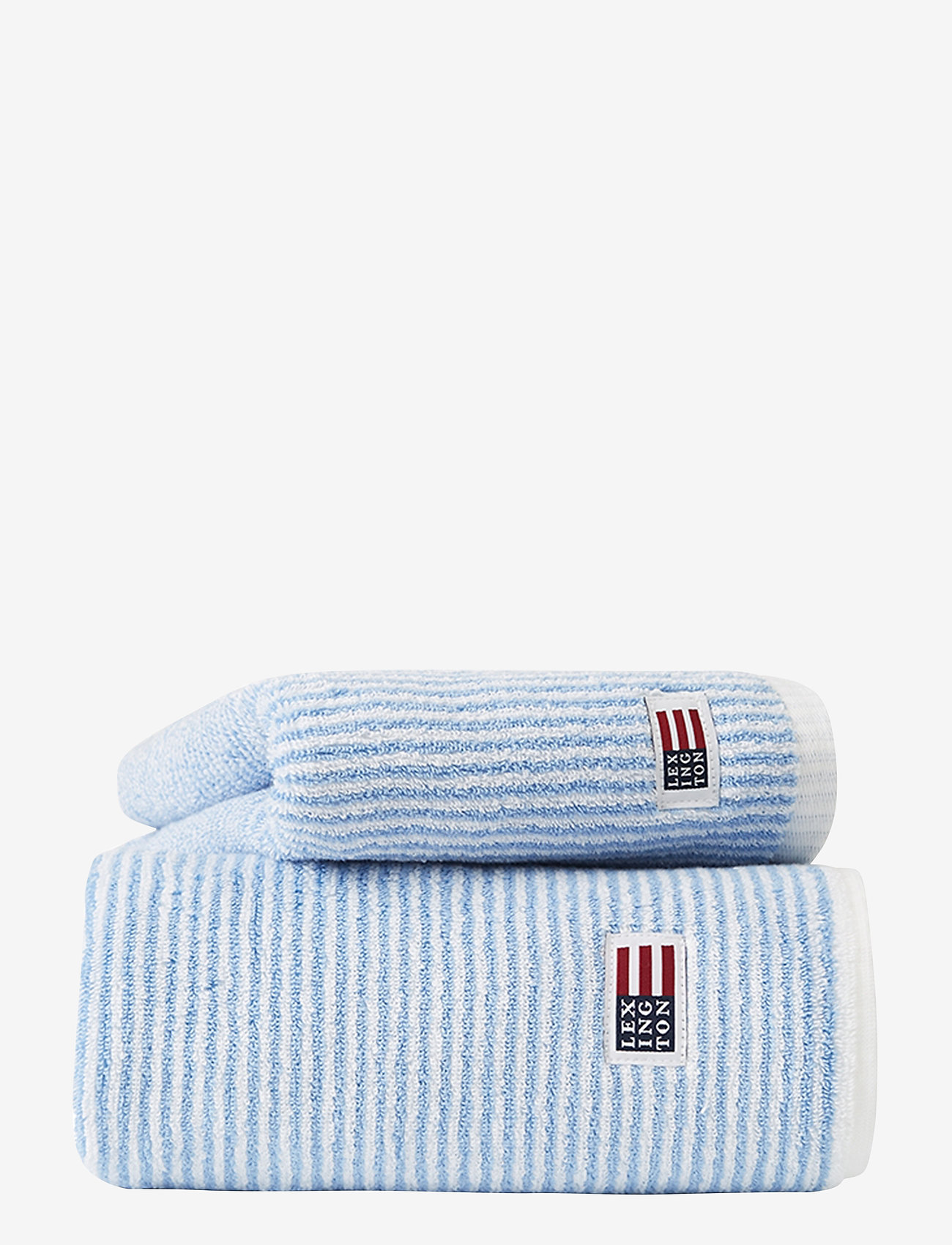 Lexington Home - Original Towel White/Blue Striped - hand towels & bath towels - white/blue - 0