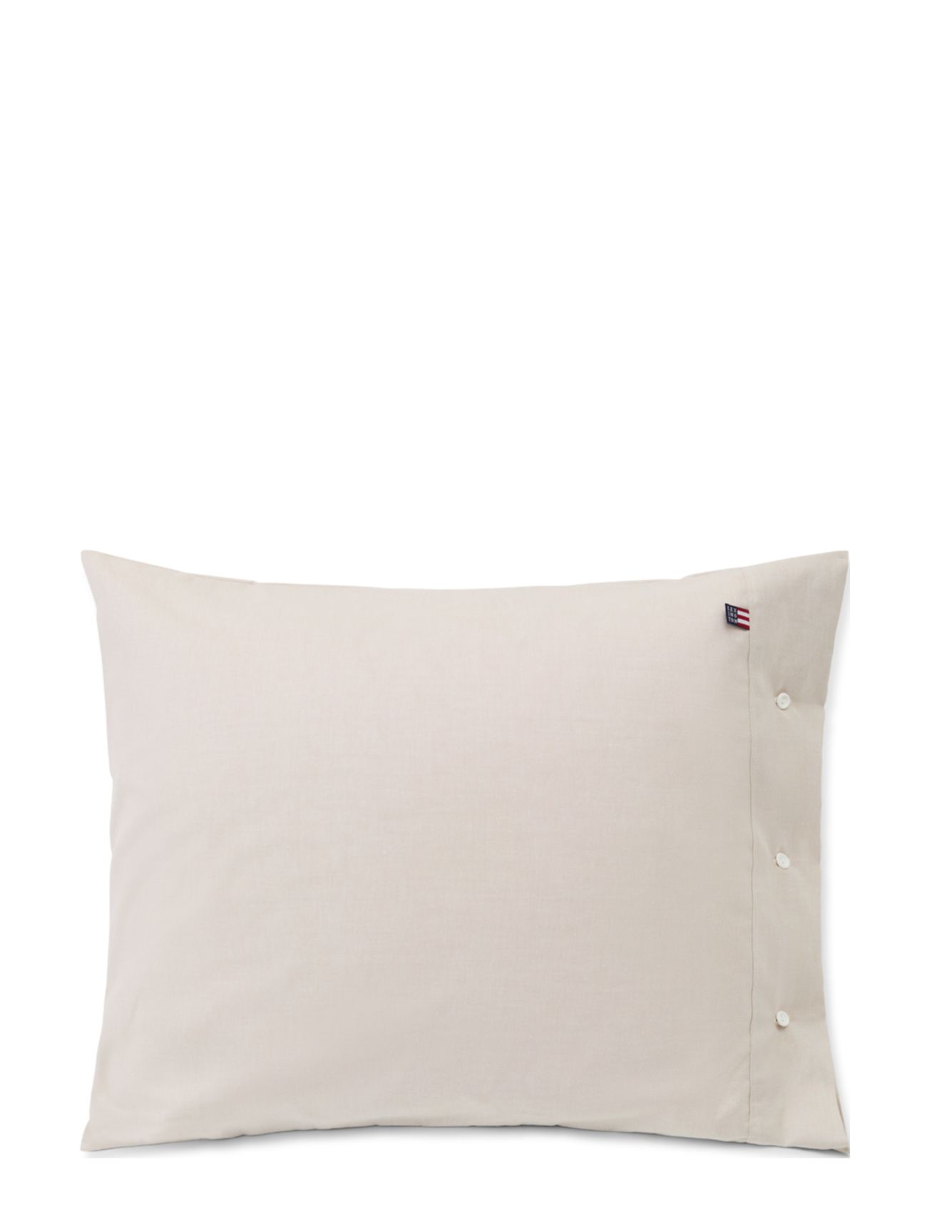 Pin Point Beige Cotton Pillowcase Home Textiles Bedtextiles Pillow Cases Beige Lexington Home
