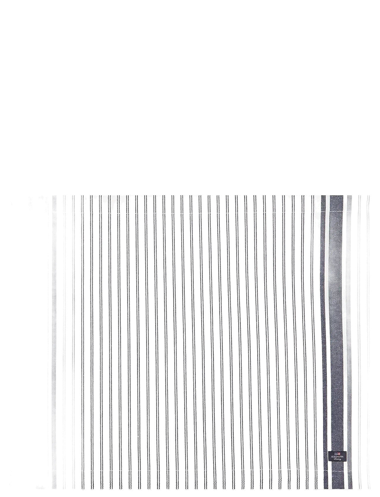 Lexington Home Icons Striped Org Cotton Oxford Placemat, 40X50, Navy, Tableware > Placemats, Unisex
