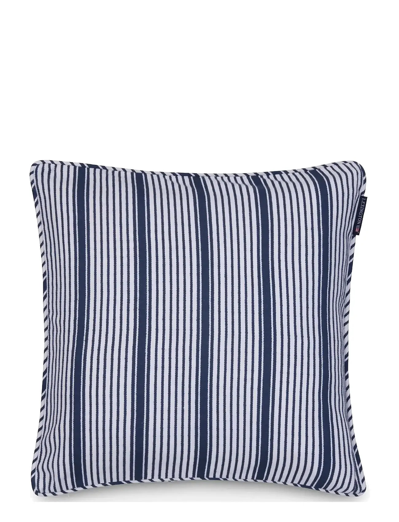Lexington Home Classic Striped Organic Cotton Twill Pillow Cover, 50X50, Blue, Puder & Tæpper > Pudebetræk, Unisex