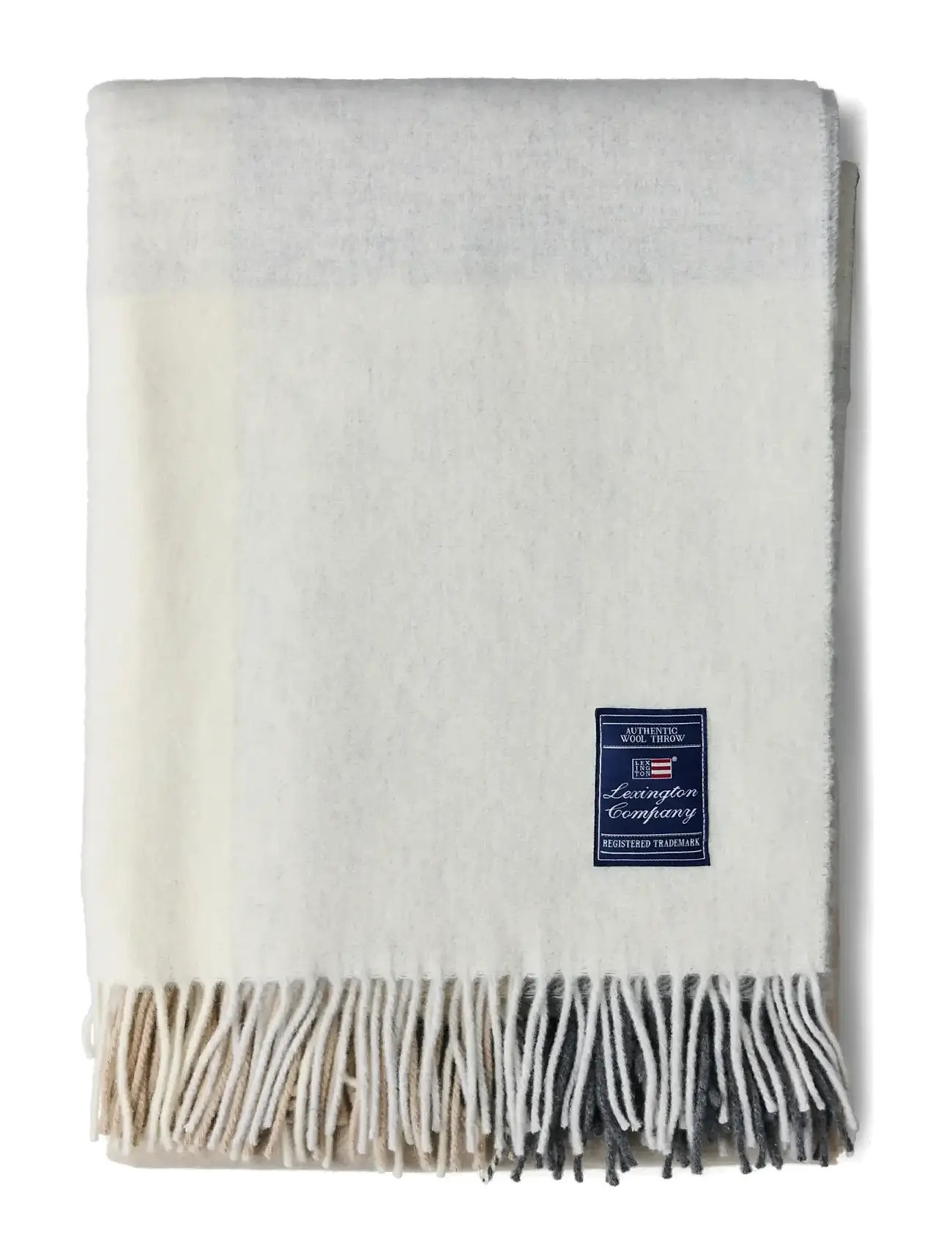 Lexington Home Checked Recycled Wool Throw, 130X170, Beige, Puder & Tæpper > Tæpper & Plaider, Unisex